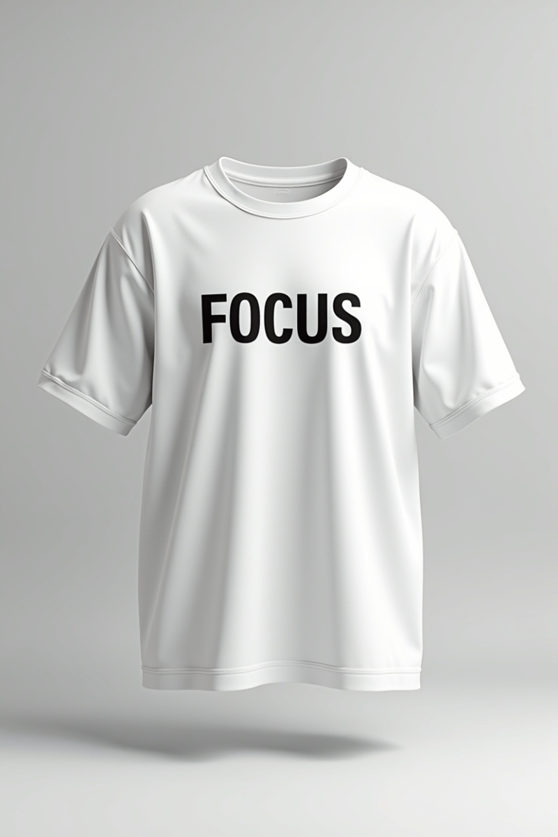 FOCUS – Drop Shoulder Printed Tee