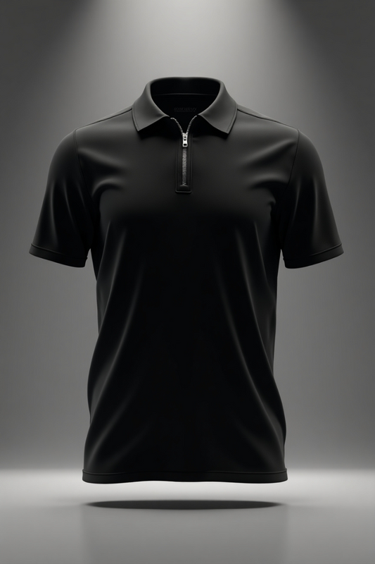 Zip Polo – T-Shirt